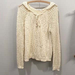 Blu Pepper Hooded Knit Sweater